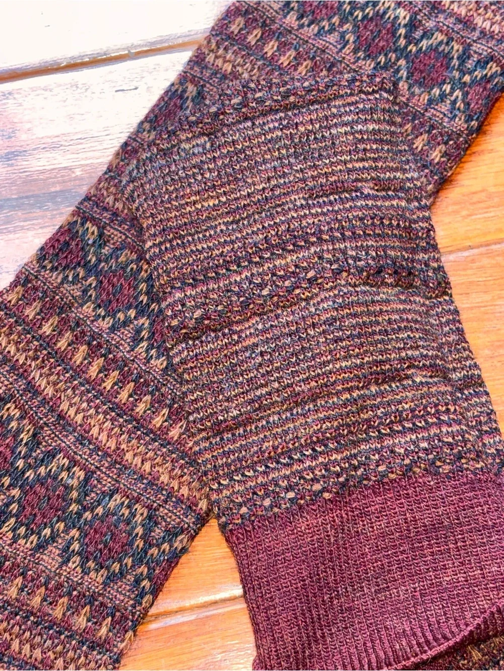 Fair Isle Knee High Boot Socks